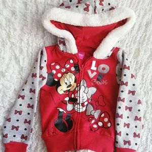 Girls Minnie Hoodie Jacket